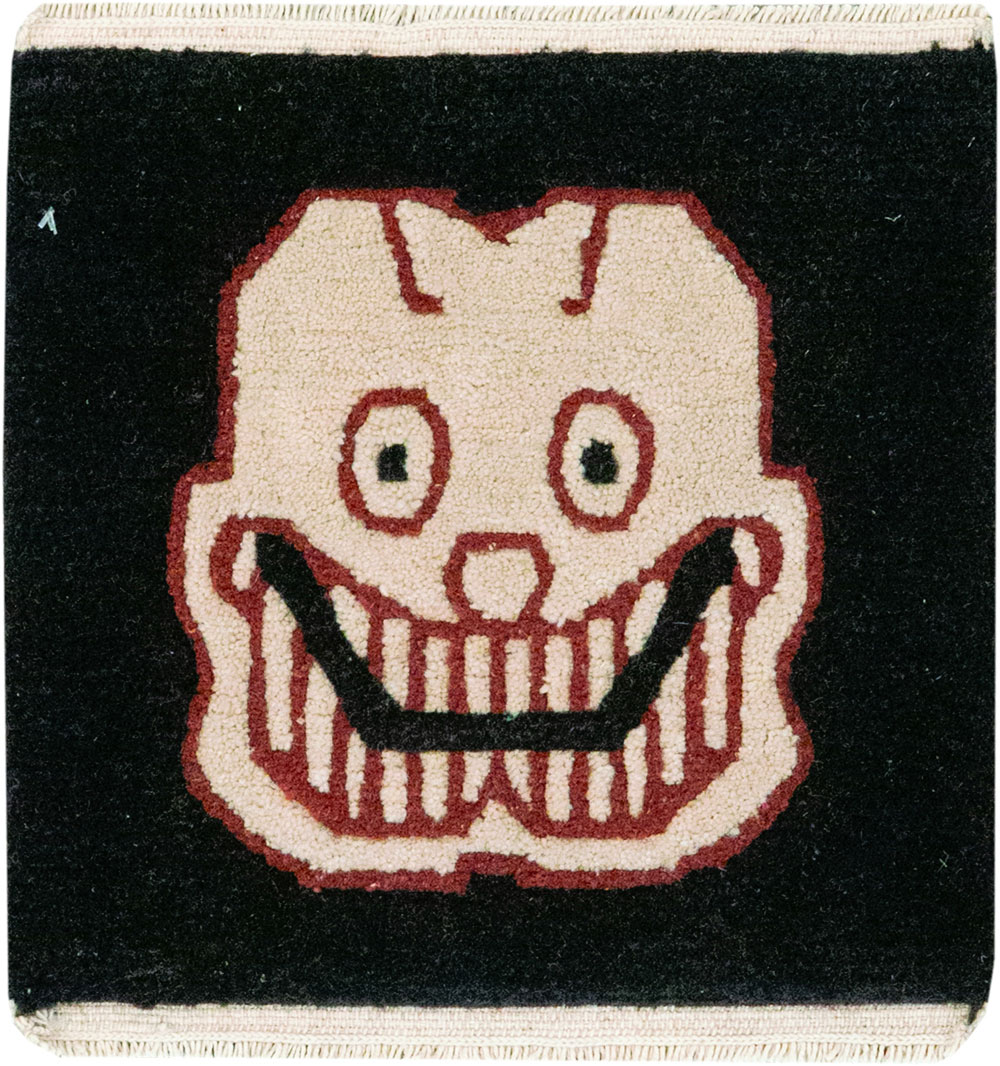 Vintage Tibetan Pictorial Rug (Pair: 1 of 2), No.33022 - Gsblank