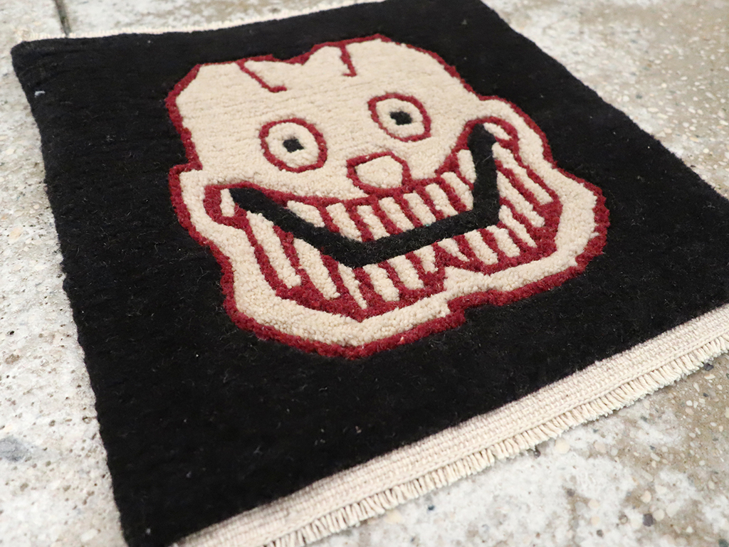 Vintage Tibetan Pictorial Rug (Pair: 1 of 2), No.33022 - Gsblank