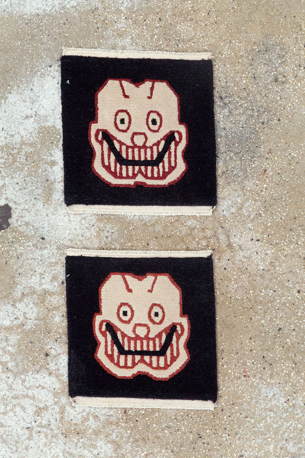 Vintage Tibetan Pictorial Rug (Pair: 1 of 2), No.33022 - Gsblank