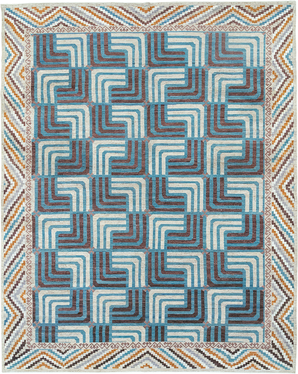 Modern East Turkestan Khotan Room Size Carpet, No.33024 - Gsblank