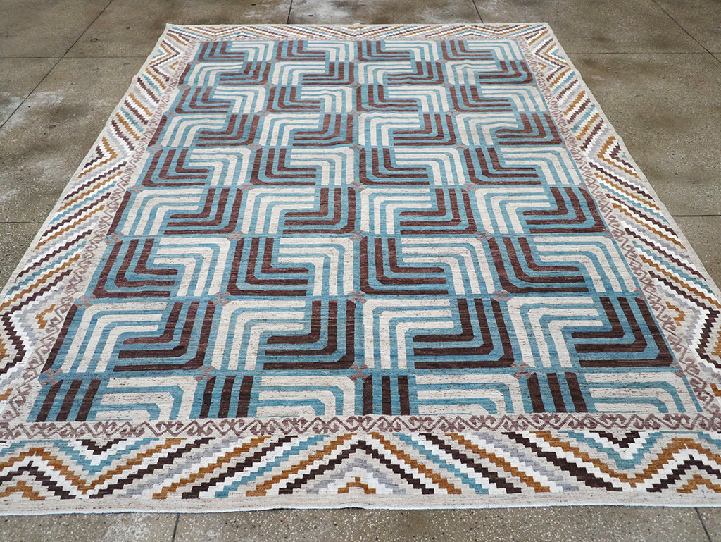 Modern East Turkestan Khotan Room Size Carpet, No.33024 - Gsblank