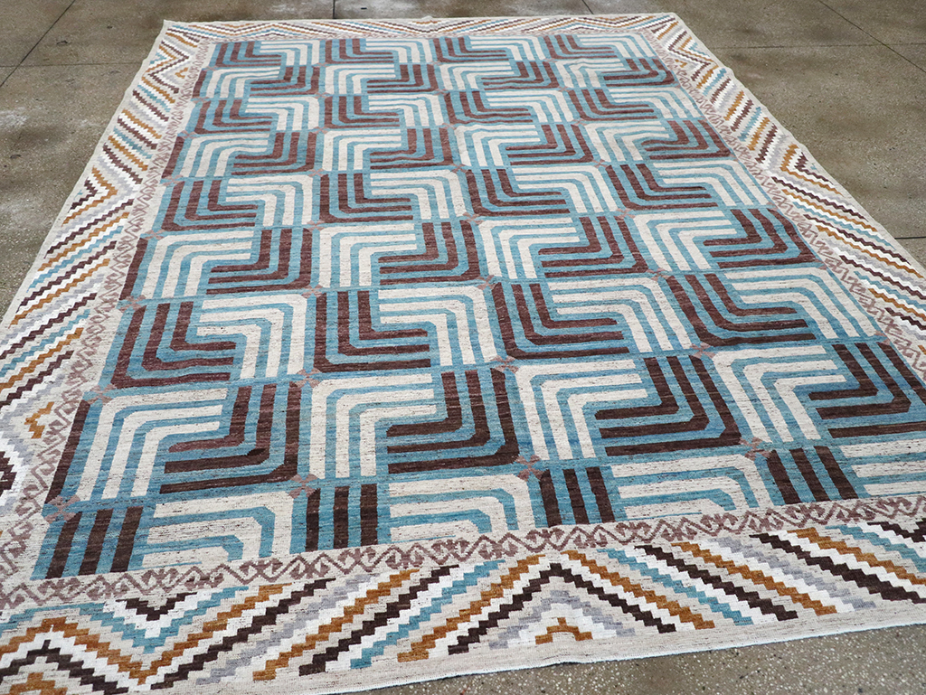 Modern East Turkestan Khotan Room Size Carpet, No.33024 - Gsblank