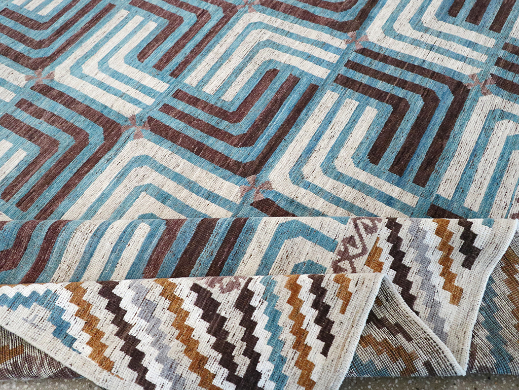 Modern East Turkestan Khotan Room Size Carpet, No.33024 - Gsblank