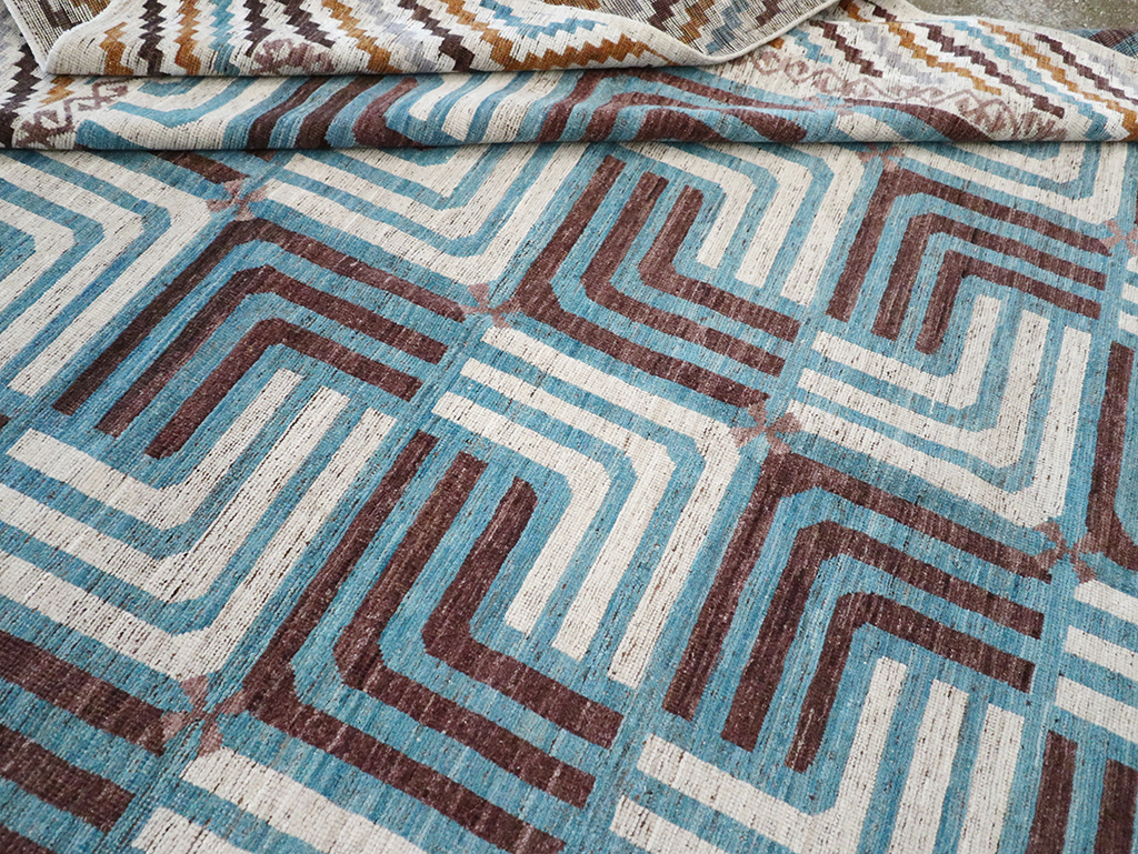 Modern East Turkestan Khotan Room Size Carpet, No.33024 - Gsblank