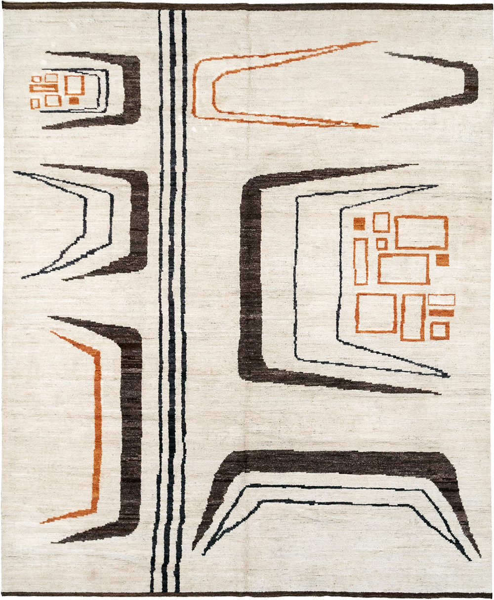 Modern Turkish Art Deco Room Size Carpet, No.33025 - Gsblank