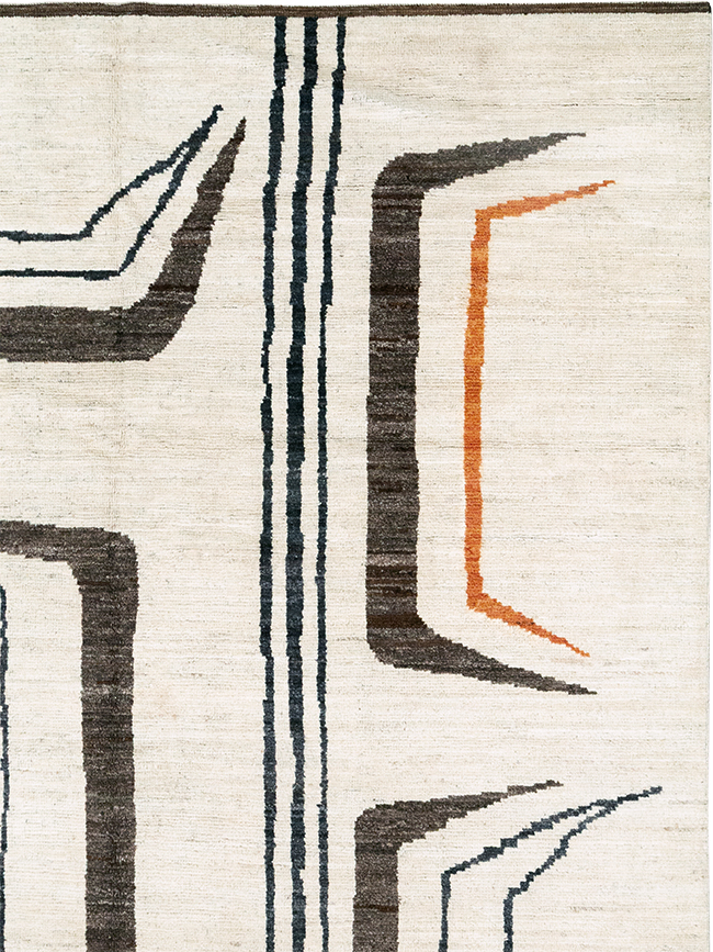 Modern Turkish Art Deco Room Size Carpet, No.33025 - Gsblank
