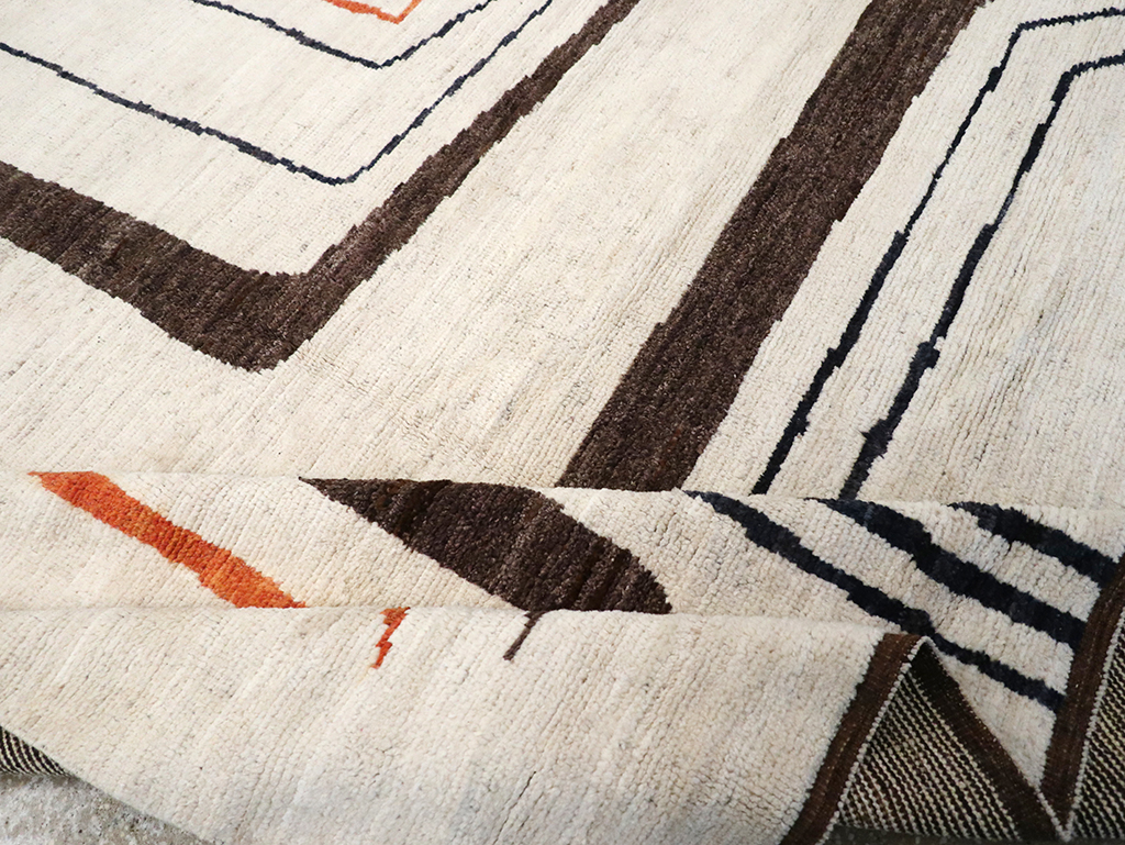 Modern Turkish Art Deco Room Size Carpet, No.33025 - Gsblank