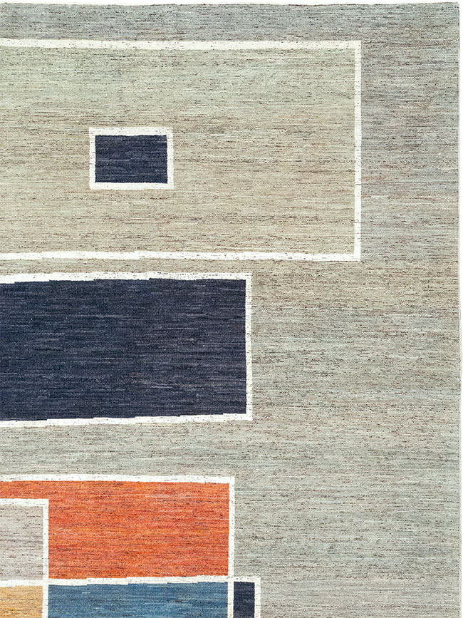 Modern East Turkestan Khotan Room Size Carpet, No.33026 - Gsblank