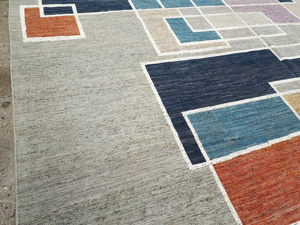 Modern East Turkestan Khotan Room Size Carpet, No.33026 - Gsblank