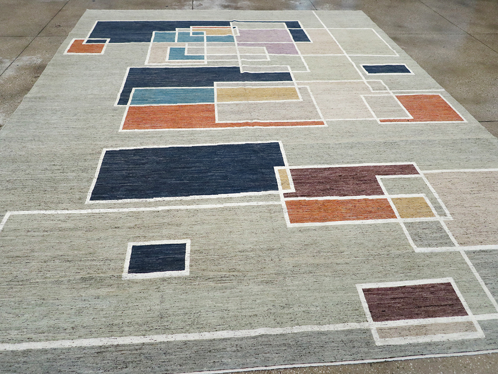 Modern East Turkestan Khotan Room Size Carpet, No.33026 - Gsblank