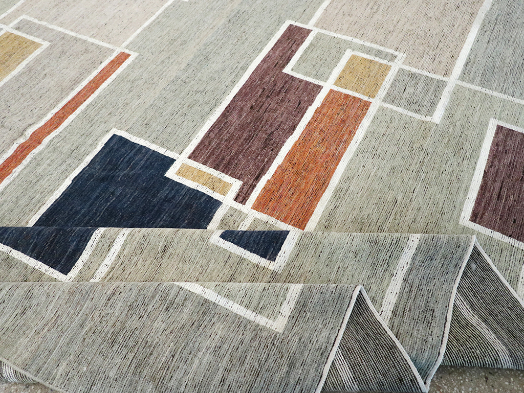 Modern East Turkestan Khotan Room Size Carpet, No.33026 - Gsblank