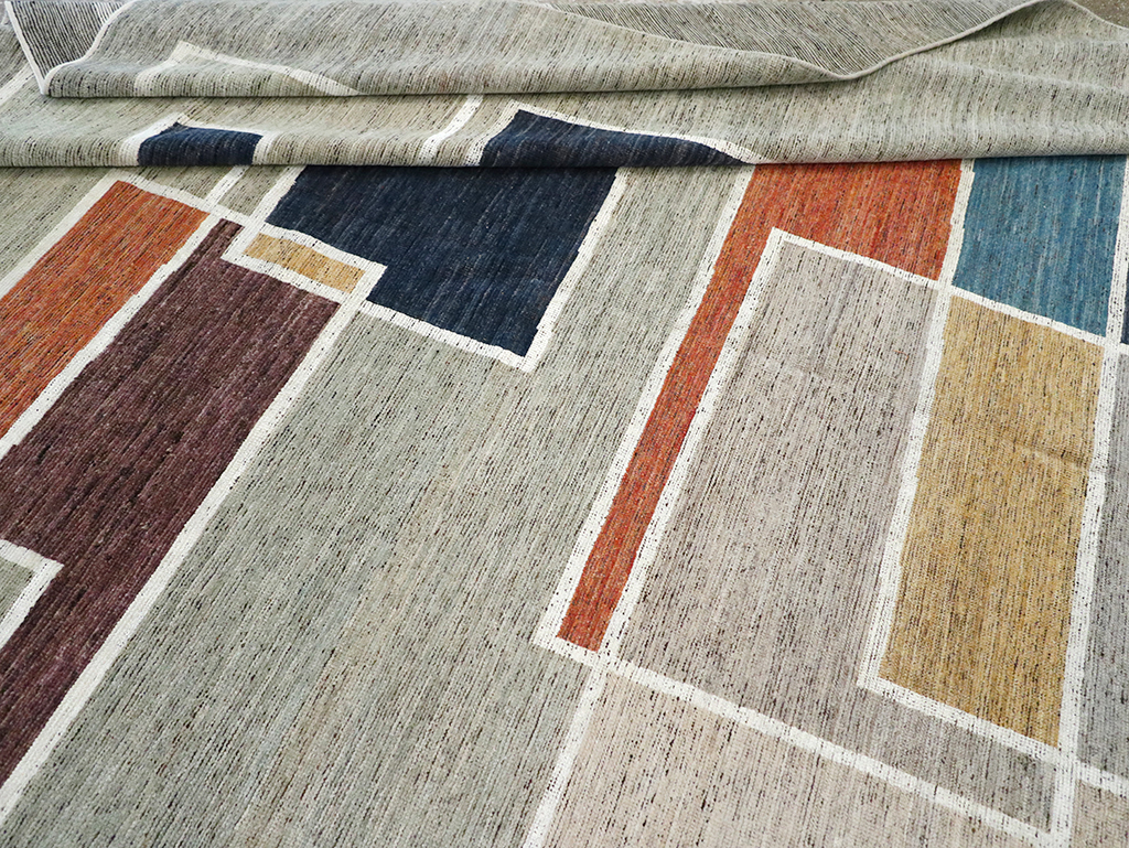 Modern East Turkestan Khotan Room Size Carpet, No.33026 - Gsblank