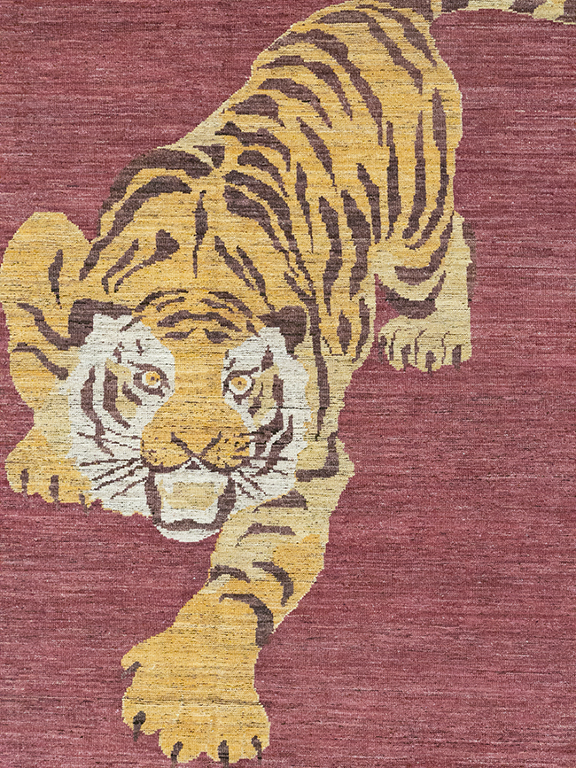 Modern East Turkestan Khotan Pictorial Room Size Carpet, No.33027 - Gsblank