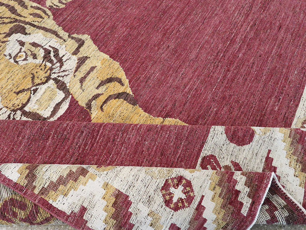 Modern East Turkestan Khotan Pictorial Room Size Carpet, No.33027 - Gsblank