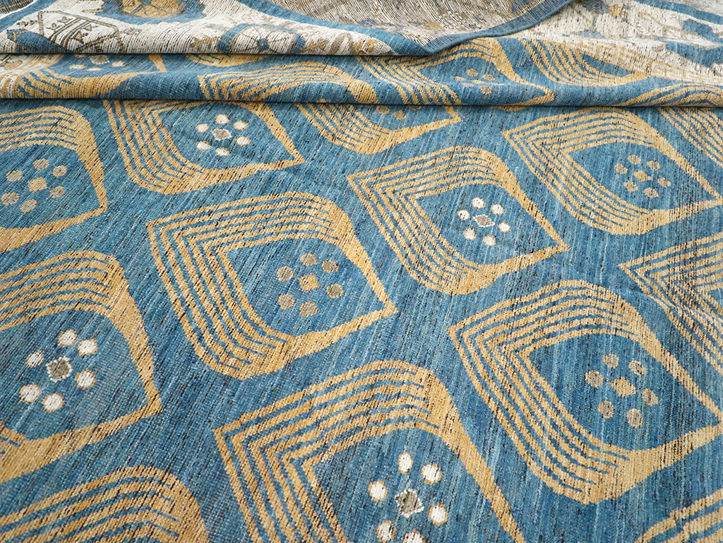 Modern East Turkestan Khotan Room Size Carpet, No.33028 - Gsblank