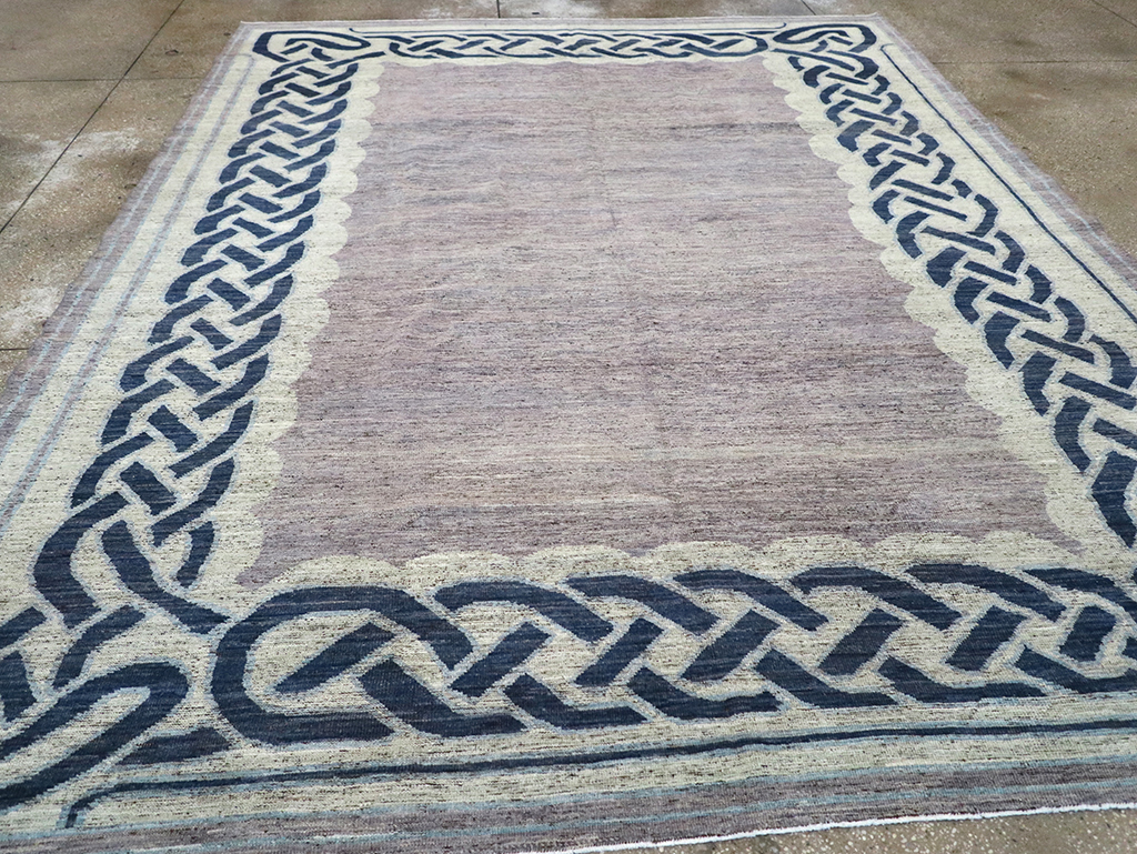 Modern East Turkestan Khotan Room Size Carpet, No.33030 - Gsblank