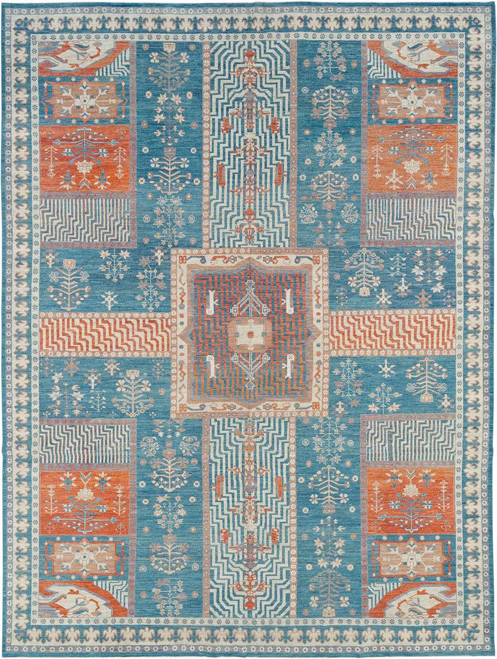 Modern East Turkestan Khotan Large Room Size Carpet, No.33031 - Gsblank