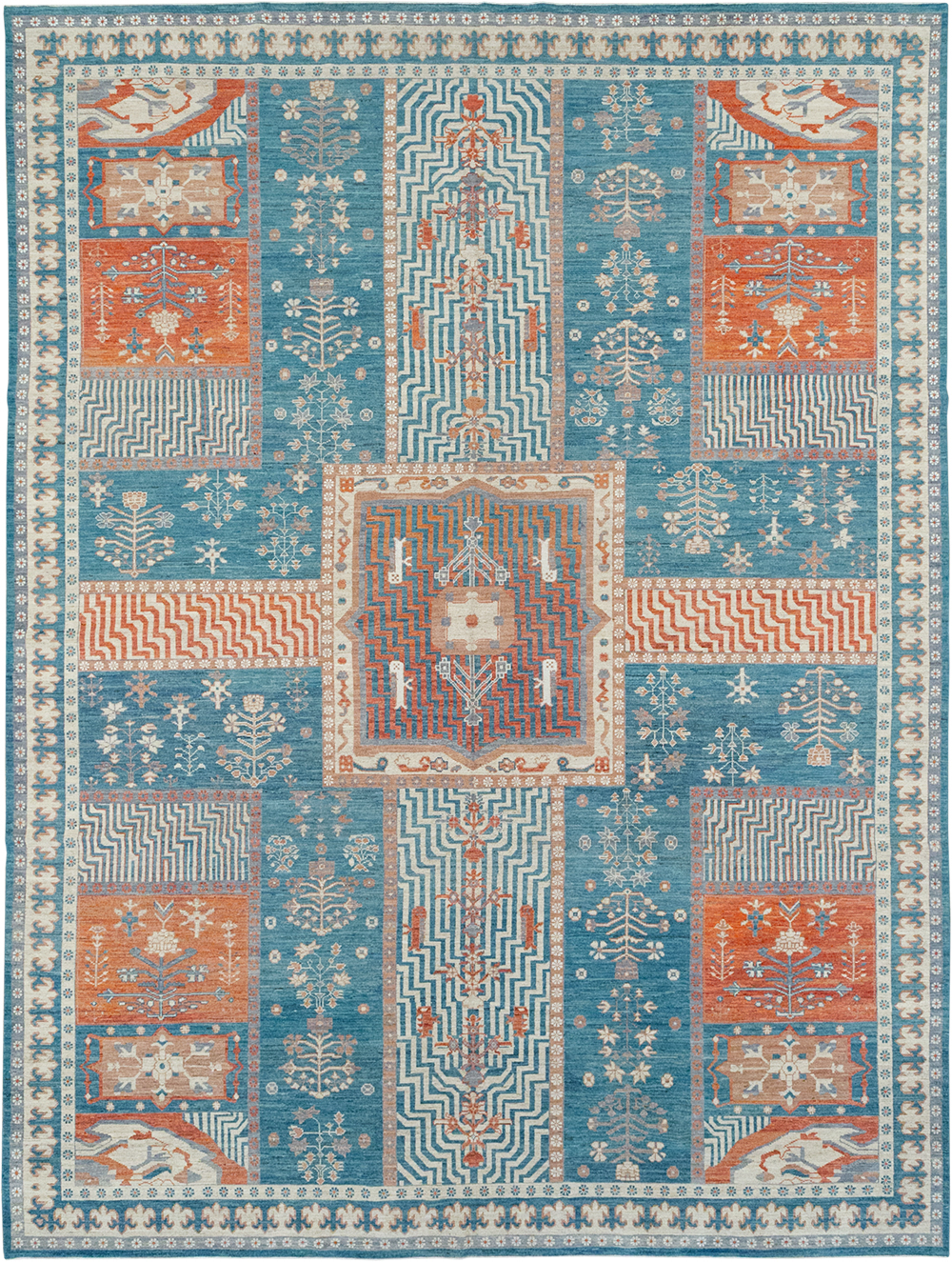 Modern East Turkestan Khotan Large Room Size Carpet, No.33031 - Gsblank