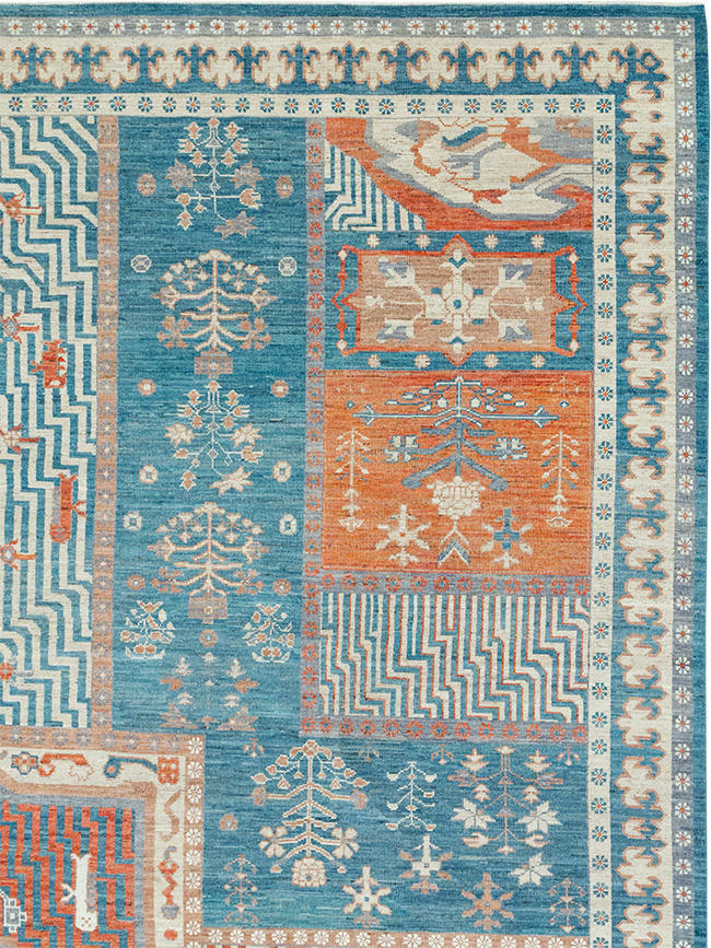 Modern East Turkestan Khotan Large Room Size Carpet, No.33031 - Gsblank