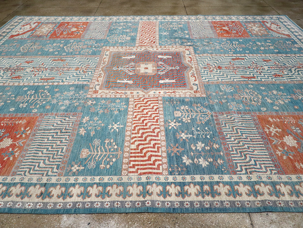 Modern East Turkestan Khotan Large Room Size Carpet, No.33031 - Gsblank