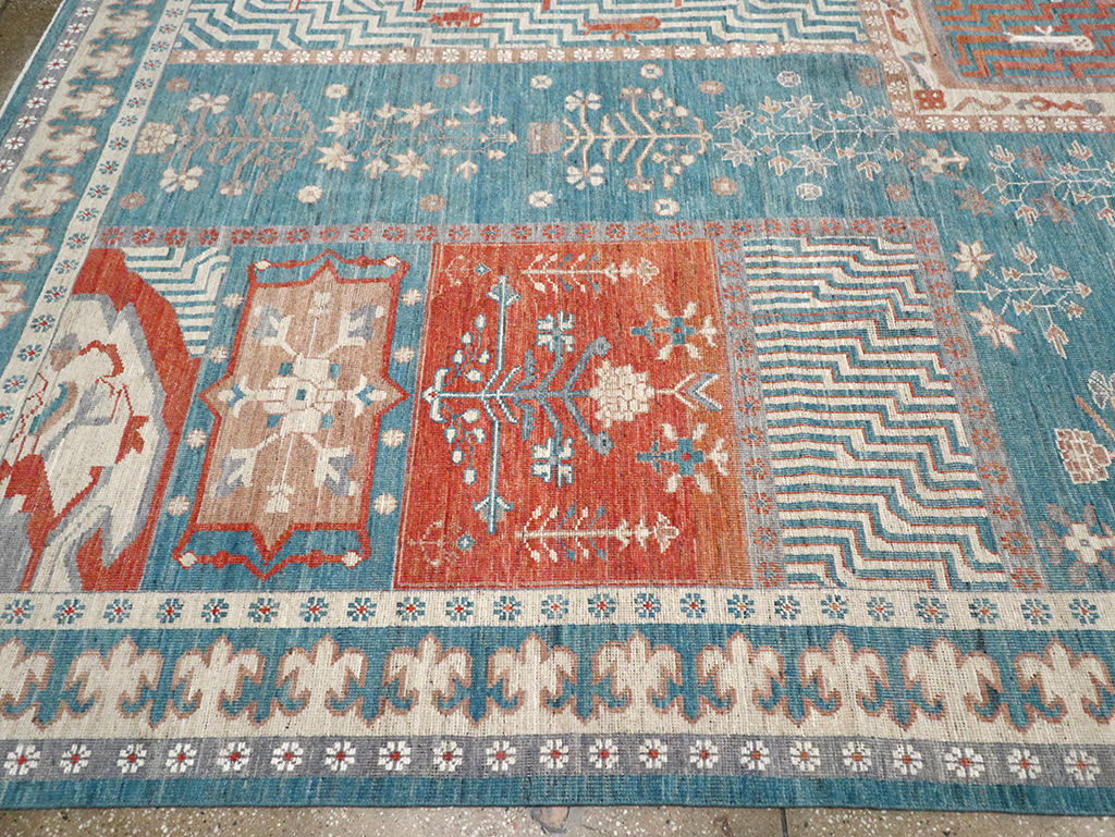 Modern East Turkestan Khotan Large Room Size Carpet, No.33031 - Gsblank