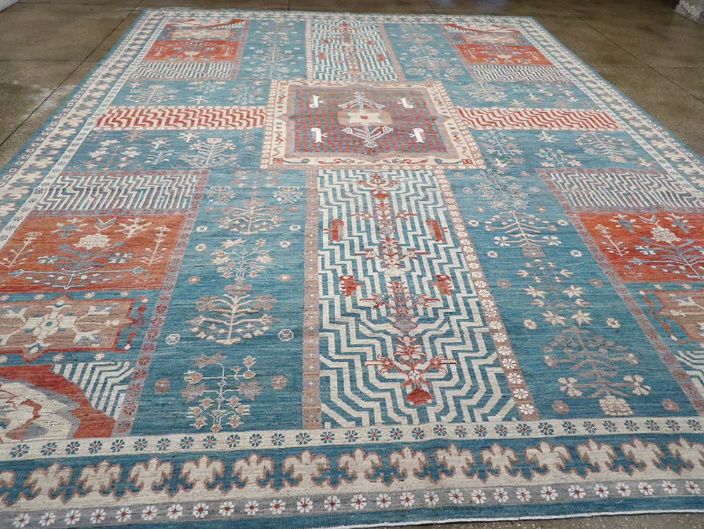 Modern East Turkestan Khotan Large Room Size Carpet, No.33031 - Gsblank