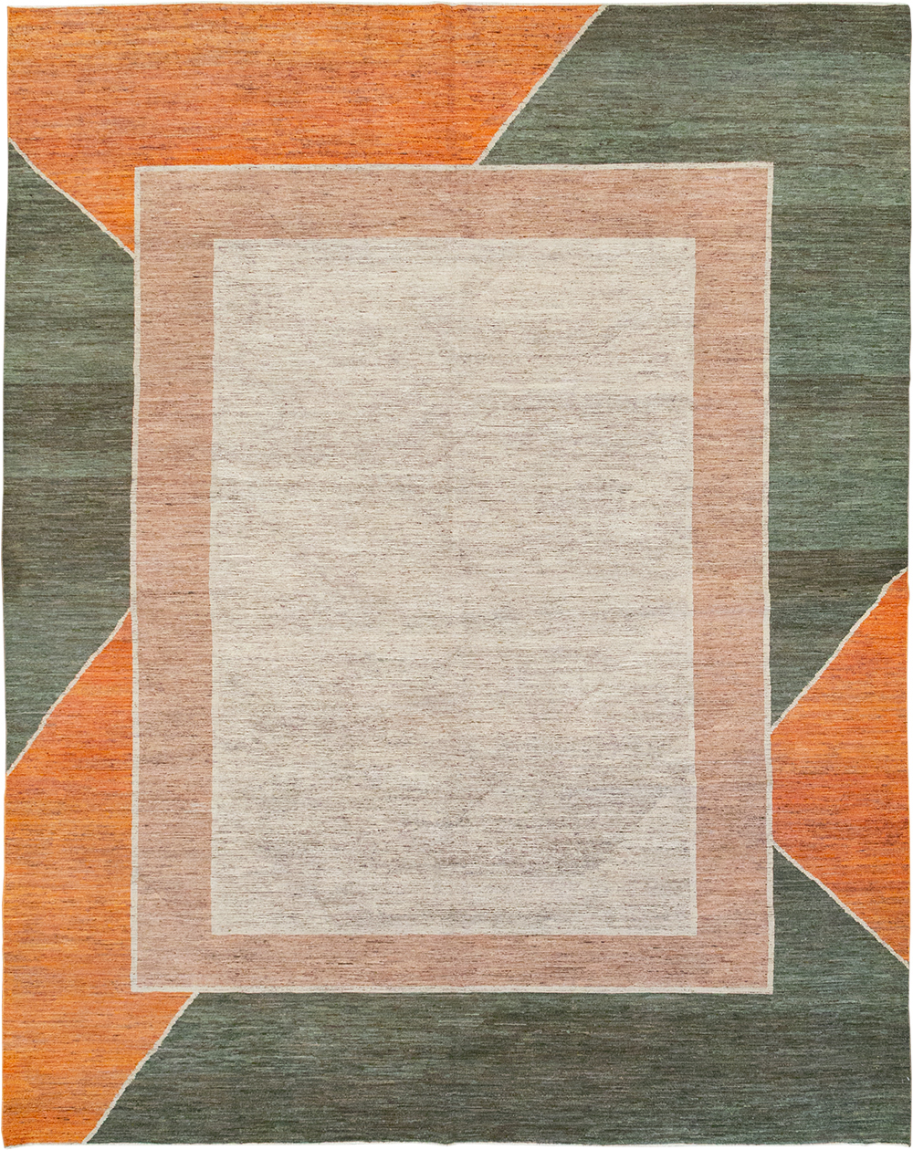 Modern East Turkestan Khotan Room Size Carpet, No.33033 - Gsblank