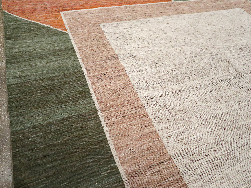 Modern East Turkestan Khotan Room Size Carpet, No.33033 - Gsblank