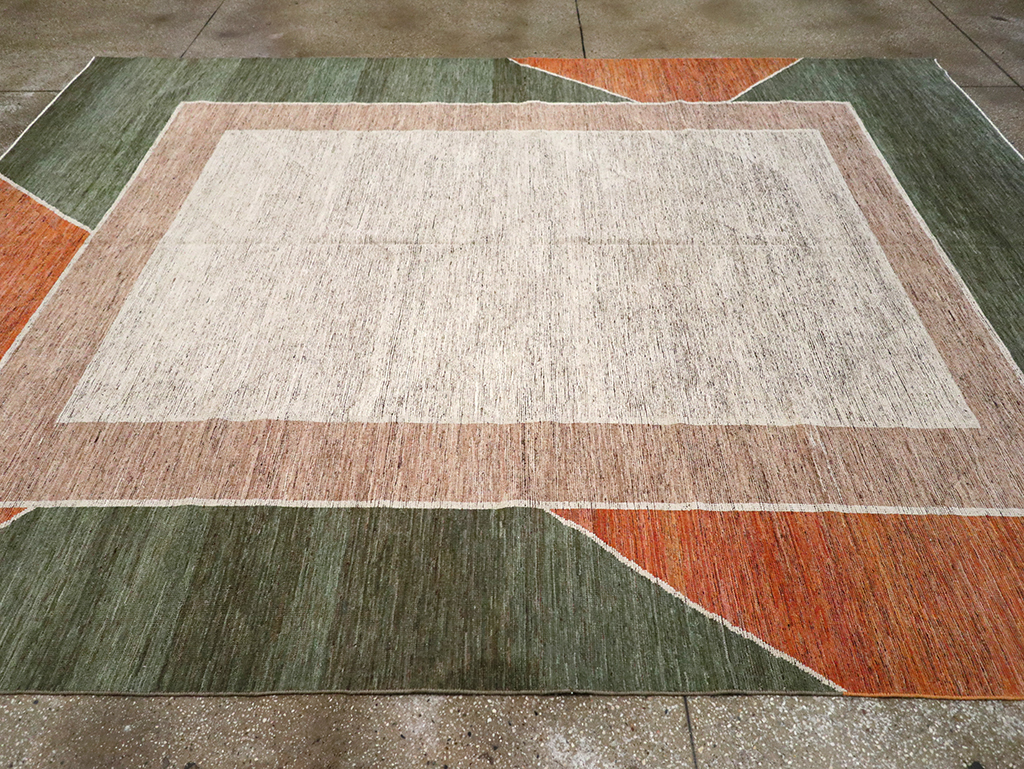 Modern East Turkestan Khotan Room Size Carpet, No.33033 - Gsblank