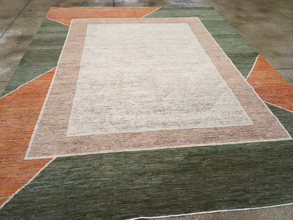 Modern East Turkestan Khotan Room Size Carpet, No.33033 - Gsblank