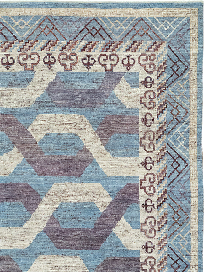 Modern East Turkestan Khotan Room Size Carpet, No.33035 - Gsblank
