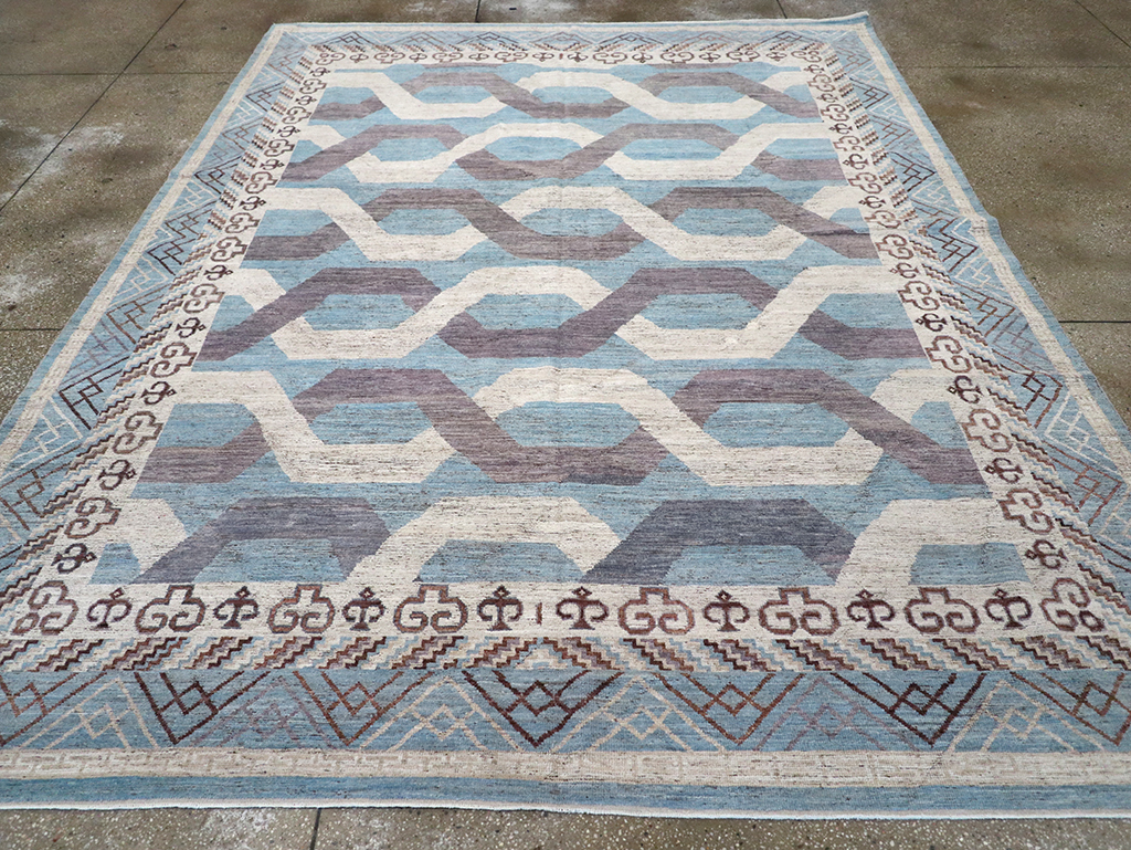 Modern East Turkestan Khotan Room Size Carpet, No.33035 - Gsblank