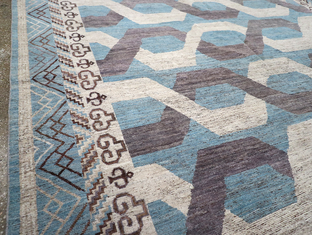 Modern East Turkestan Khotan Room Size Carpet, No.33035 - Gsblank