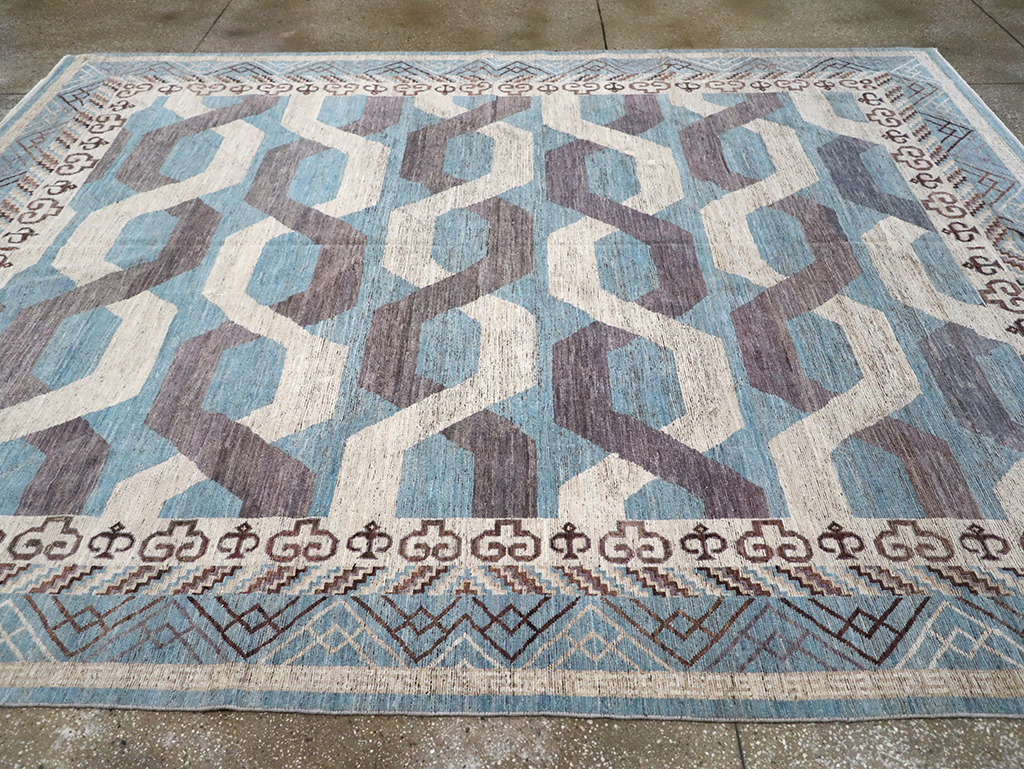 Modern East Turkestan Khotan Room Size Carpet, No.33035 - Gsblank