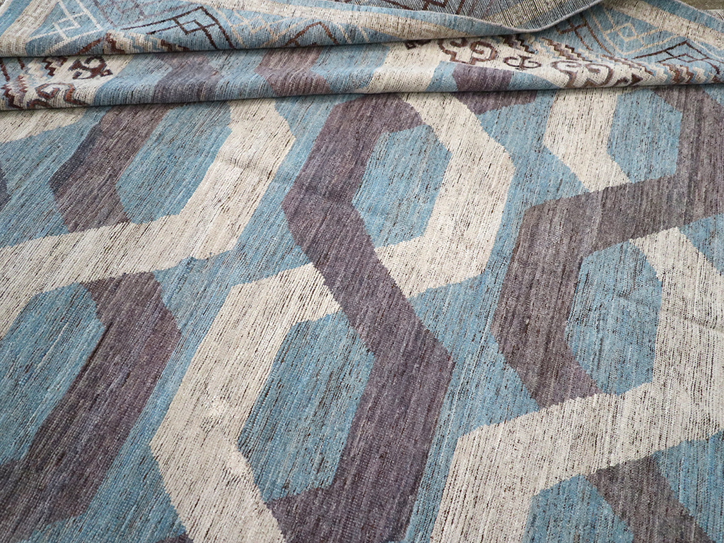 Modern East Turkestan Khotan Room Size Carpet, No.33035 - Gsblank