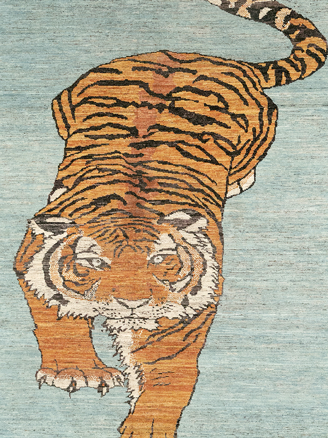 Modern East Turkestan Khotan Pictorial Room Size Carpet, No.33036 - Gsblank