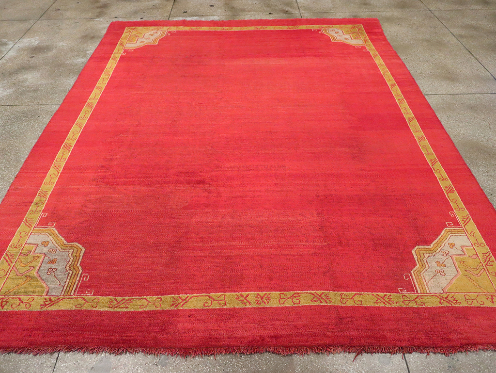 Antique Turkish Oushak Room Size Carpet, No.33037 - Gsblank