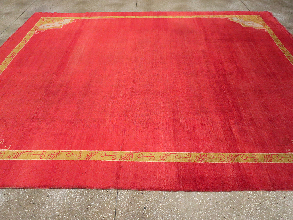 Antique Turkish Oushak Room Size Carpet, No.33037 - Gsblank