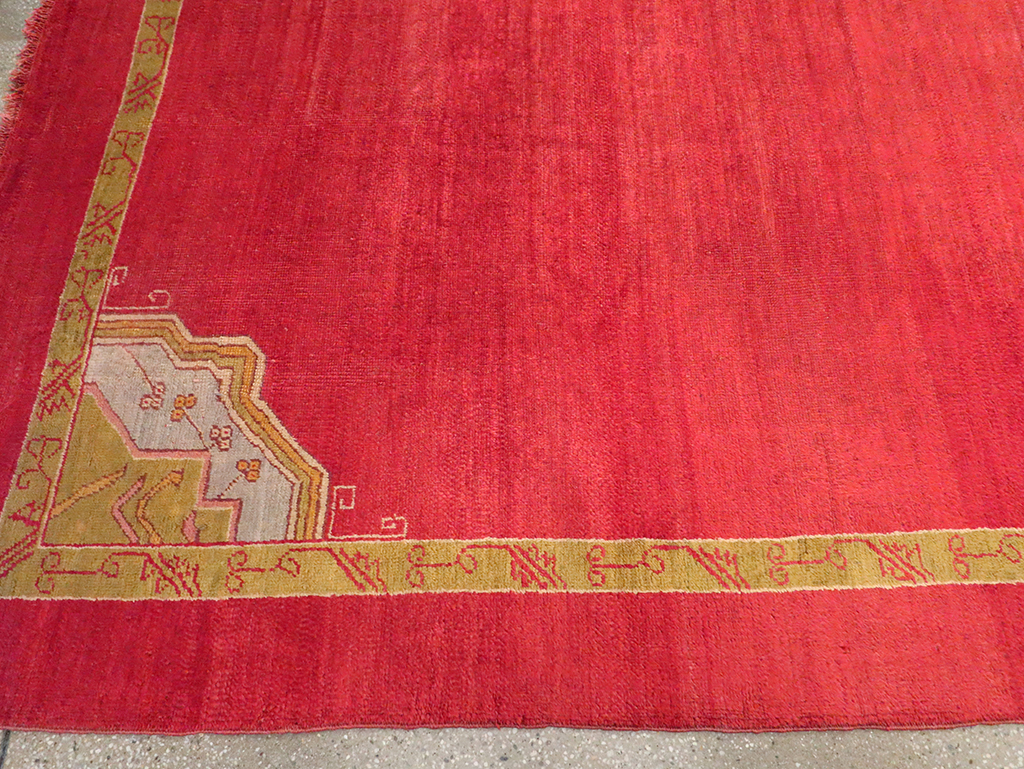 Antique Turkish Oushak Room Size Carpet, No.33037 - Gsblank