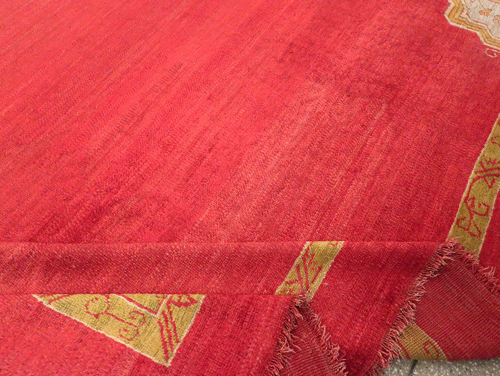 Antique Turkish Oushak Room Size Carpet, No.33037 - Gsblank