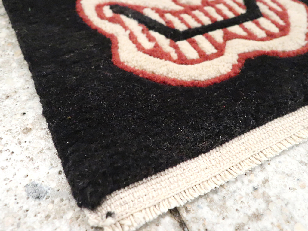 Vintage Tibetan Pictorial Rug (Pair: 2 of 2), No.33040 - Gsblank