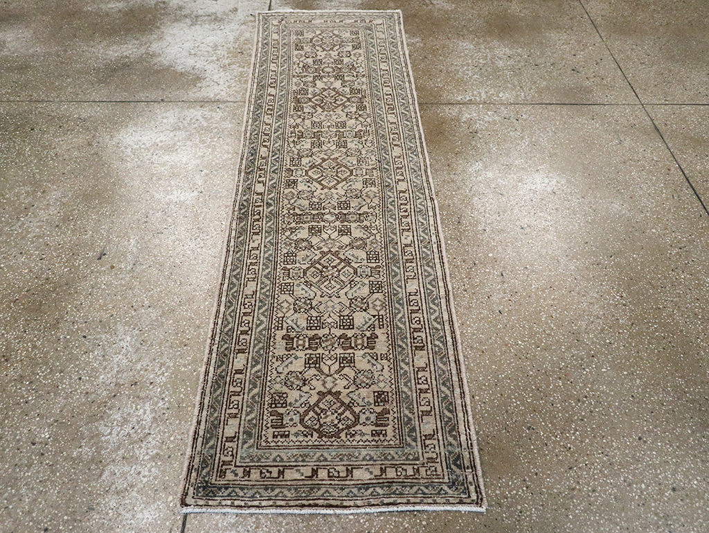 Vintage Persian Malayer Runner, No.33043 - Gsblank