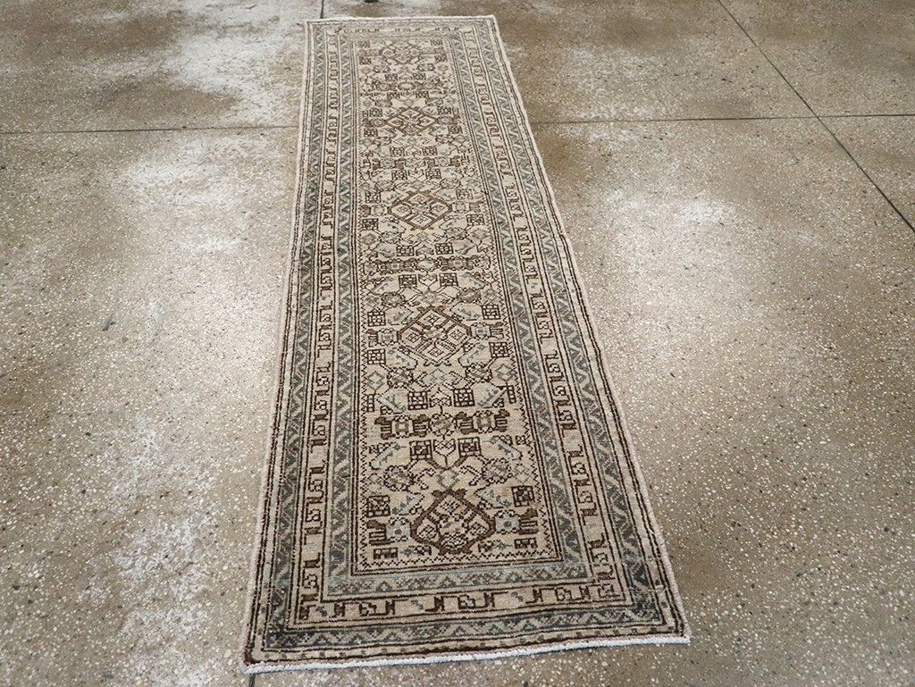 Vintage Persian Malayer Runner, No.33043 - Gsblank