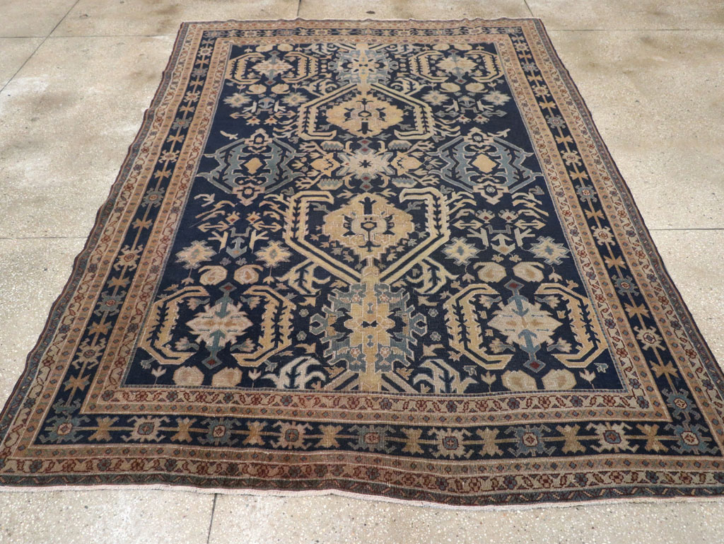 Vintage Indian Lahore Accent Rug, No.33046 - Gsblank