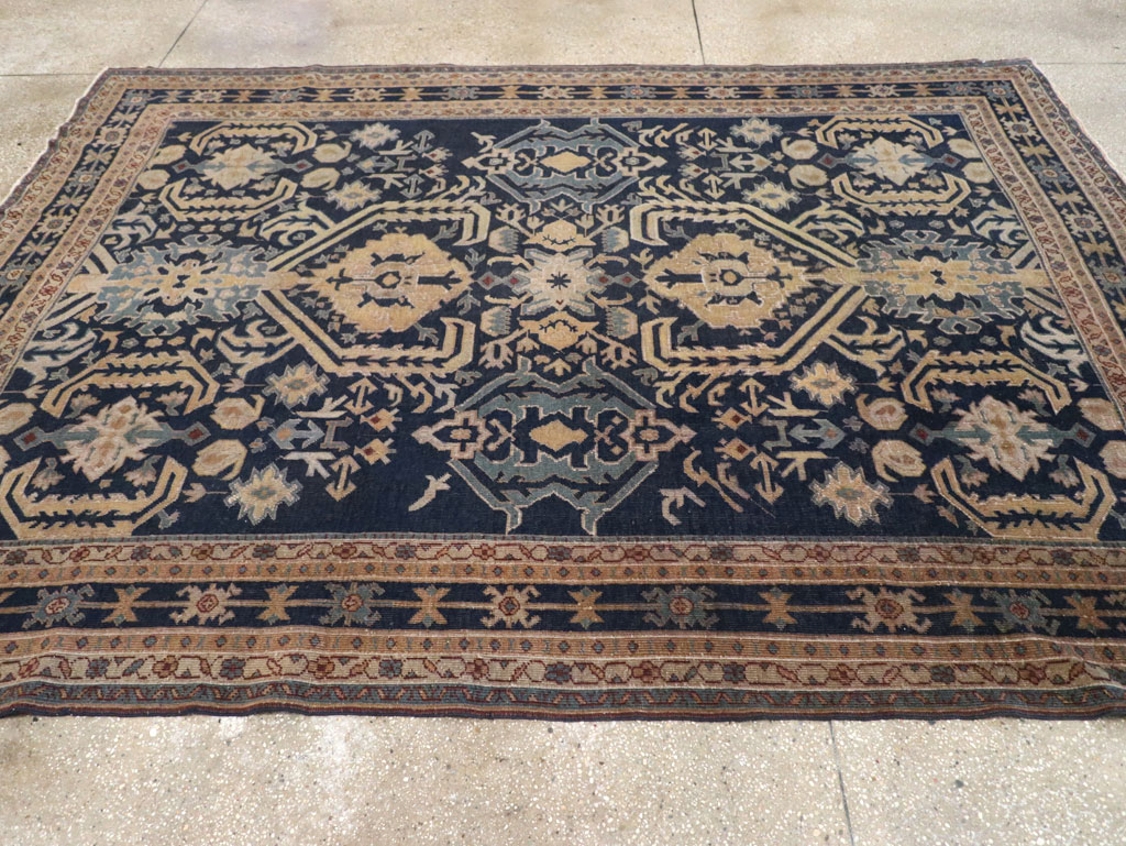 Vintage Indian Lahore Accent Rug, No.33046 - Gsblank