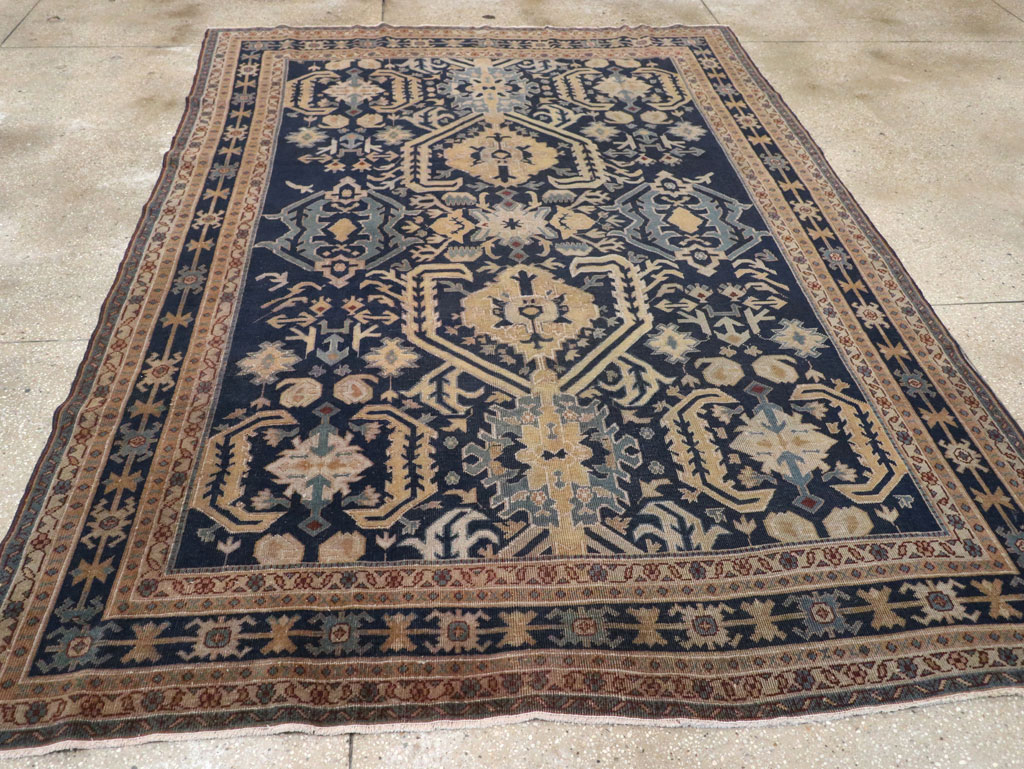 Vintage Indian Lahore Accent Rug, No.33046 - Gsblank