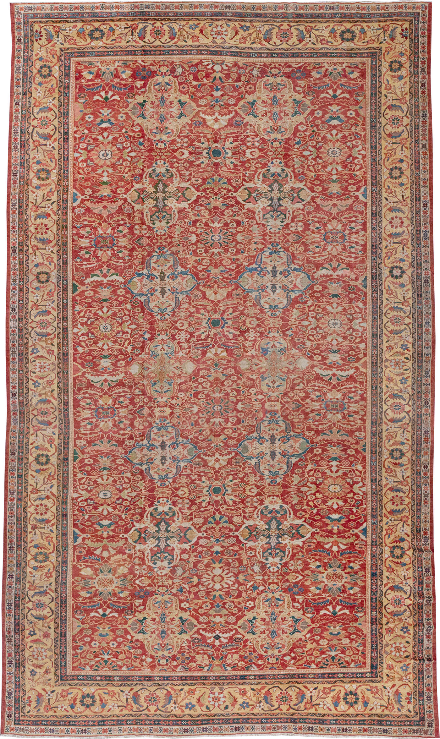 Antique Persian Mahal Oversize Carpet, No.33052 - Gsblank