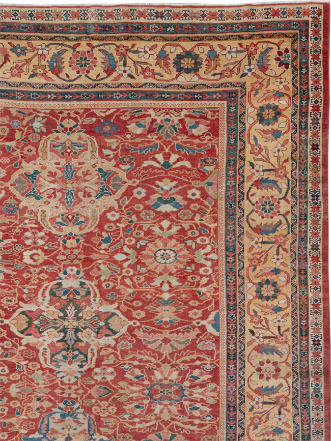 Antique Persian Mahal Oversize Carpet, No.33052 - Gsblank