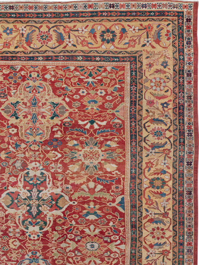 Antique Persian Mahal Oversize Carpet, No.33052 - Gsblank