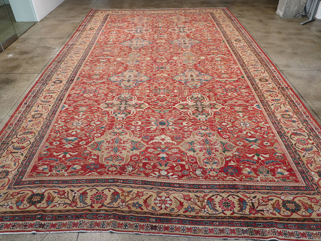 Antique Persian Mahal Oversize Carpet, No.33052 - Gsblank